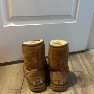 UGG Brown and Shearling Winter Boots
